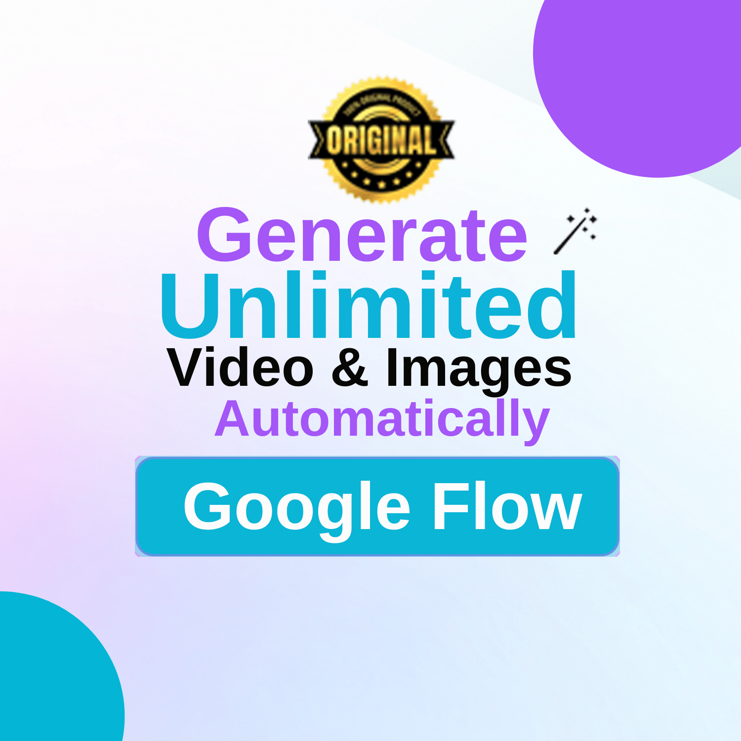 Promotional graphic for Google Flow